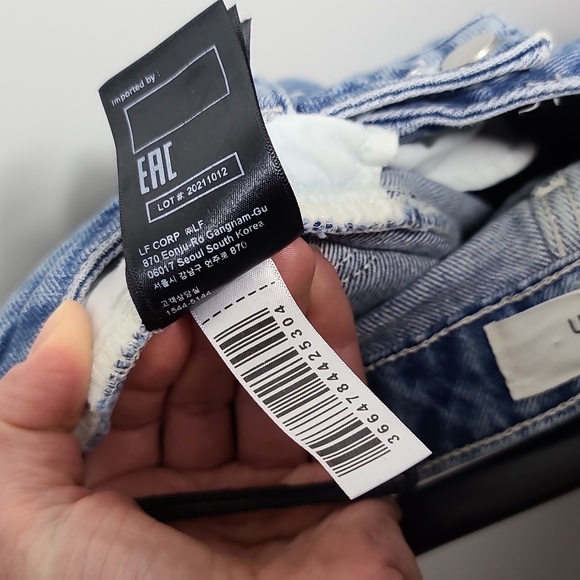 BA&SH Astel Jeans Straight Cut Offs in Indigo Size 2 - Picture 5 of 16